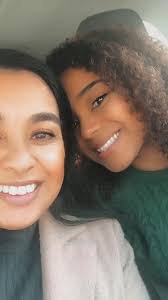 Nina Aouilk with her daughter