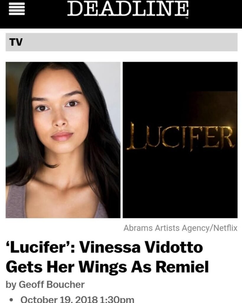 Vinessa Vidotto cast in Lucifer featured by Deadline