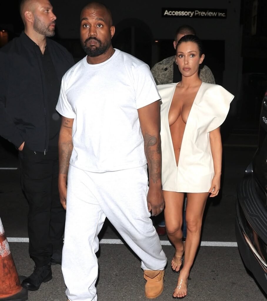 Bianca Censori in a party with Kanye West