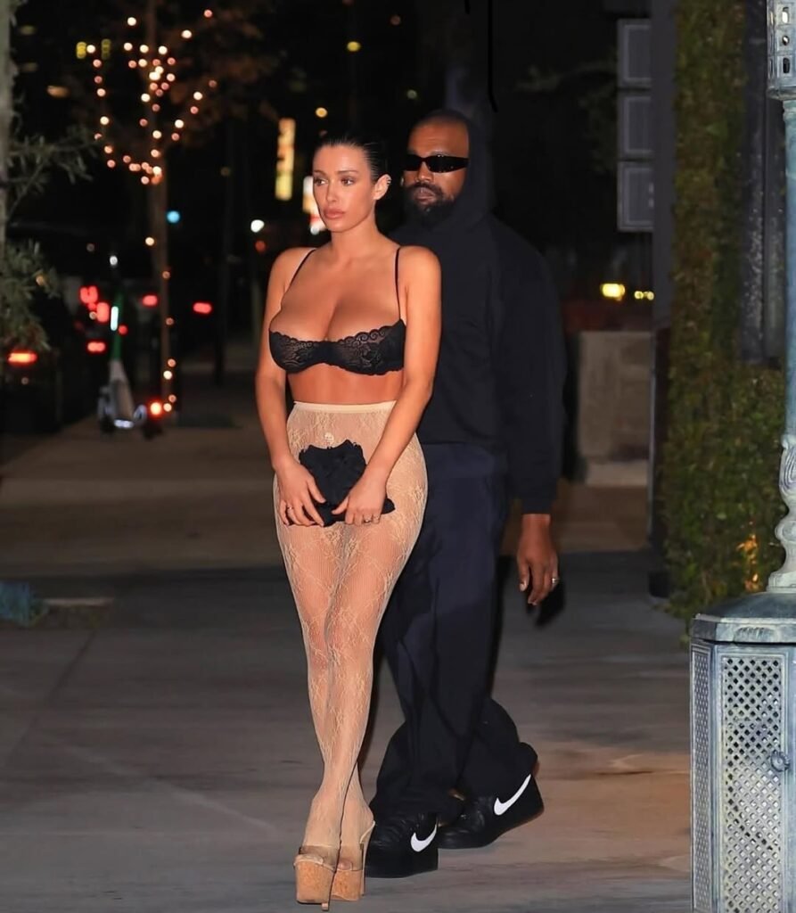 Bianca Censori with Kanye West on a date night out