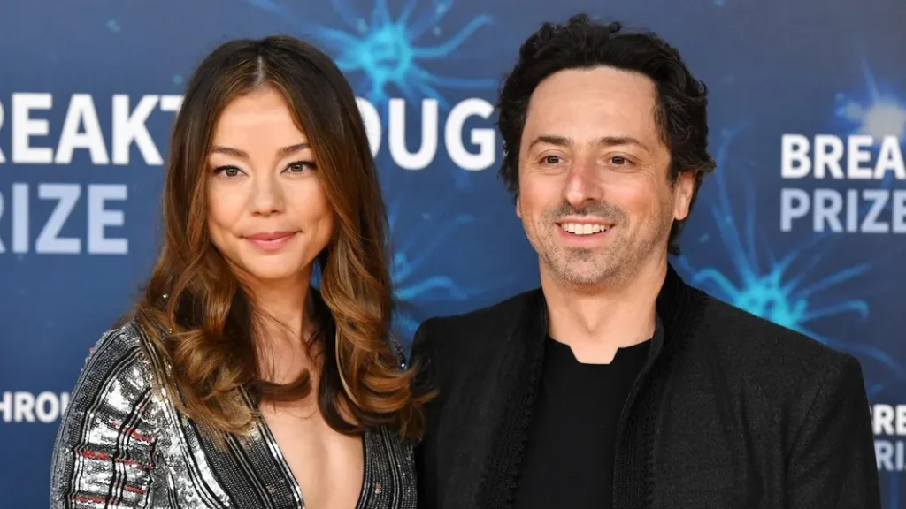 Nicole Shanahan with her ex-husband Sergey Brin