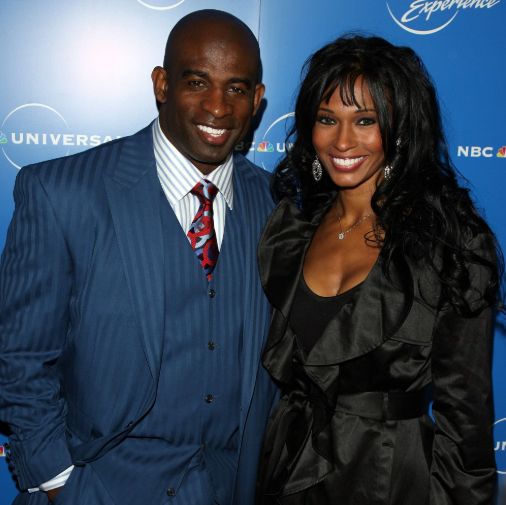 Pilar Sanders with her husband Deion Sanders