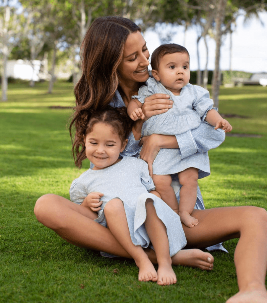 Arielle Charnas with her two daughters