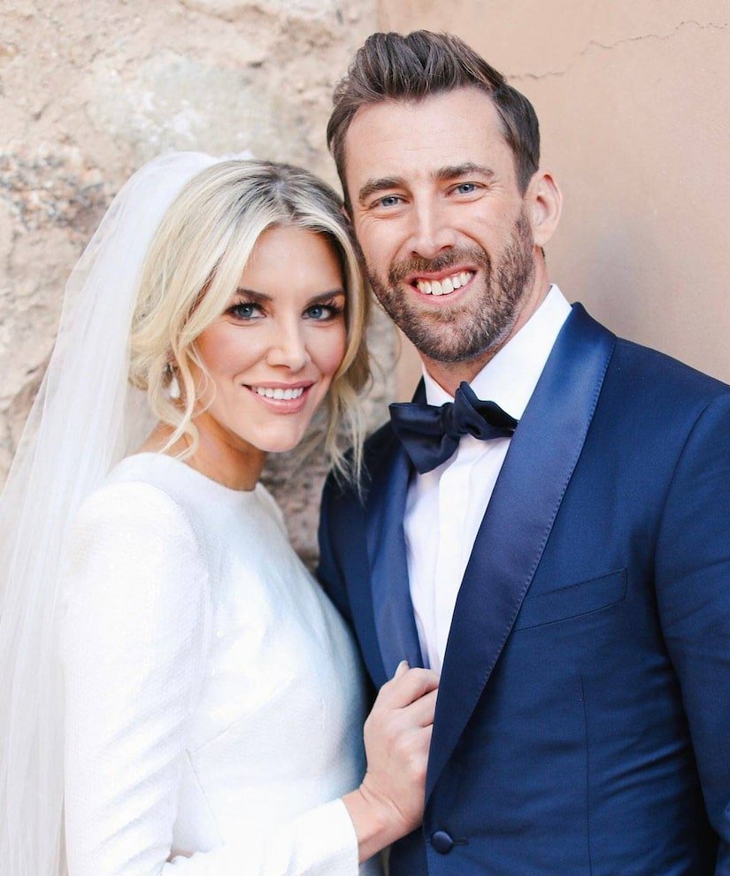 Charissa Thompson wedding photo with her husband Kyle Thousand