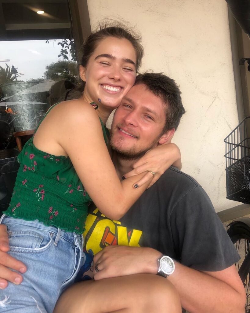 Haley Lu Richardson with her ex-boyfriend